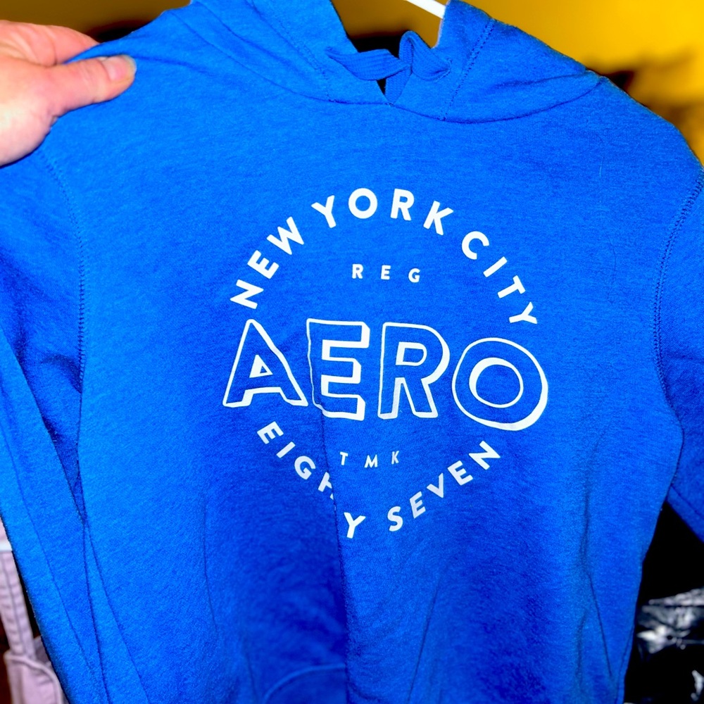 Blue aero hoody new